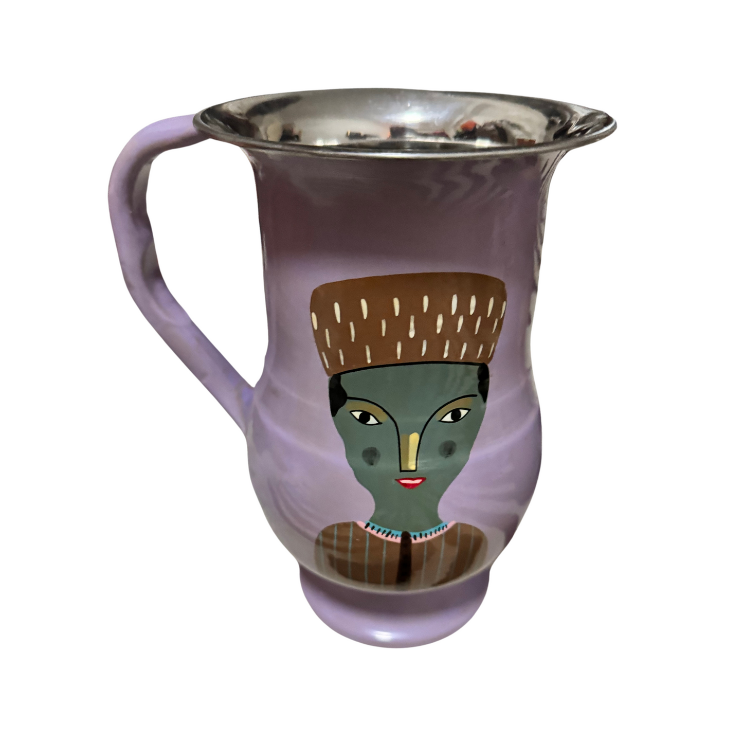 Stainless Steel Kashmir Jug - Purple and blue